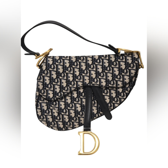 Dior Handbags - Dior Mini Oblique Saddle Shoulder Bag